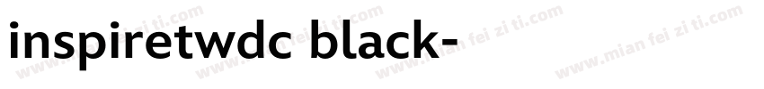 inspiretwdc black字体转换